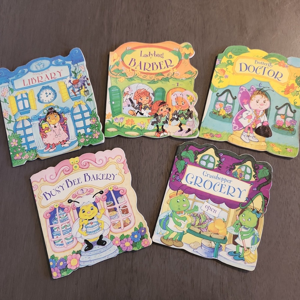 Vintage Leap Frog Welcome to Bugtown Book Set of 5 Sarah Toast 2000 Cute Readers